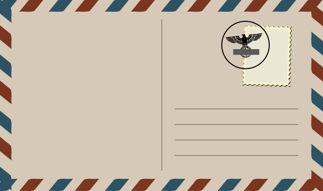 Briefmarke mit Stempel