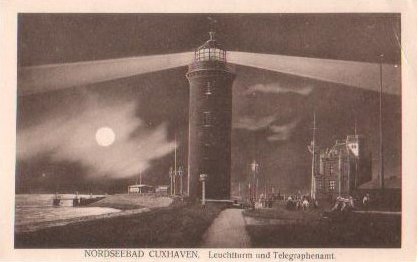 2 historische Ansichtskarte:  Nordseebad Cuxhaven Leuchtturm 